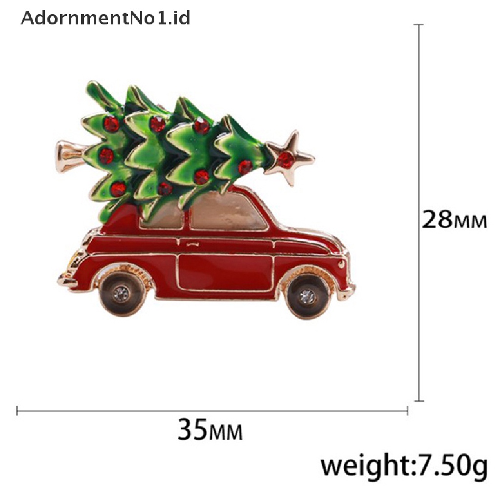 Bros Pin Enamel Desain Mobil Pohon Natal 00mm AdornmentNo1 Untuk Wanita