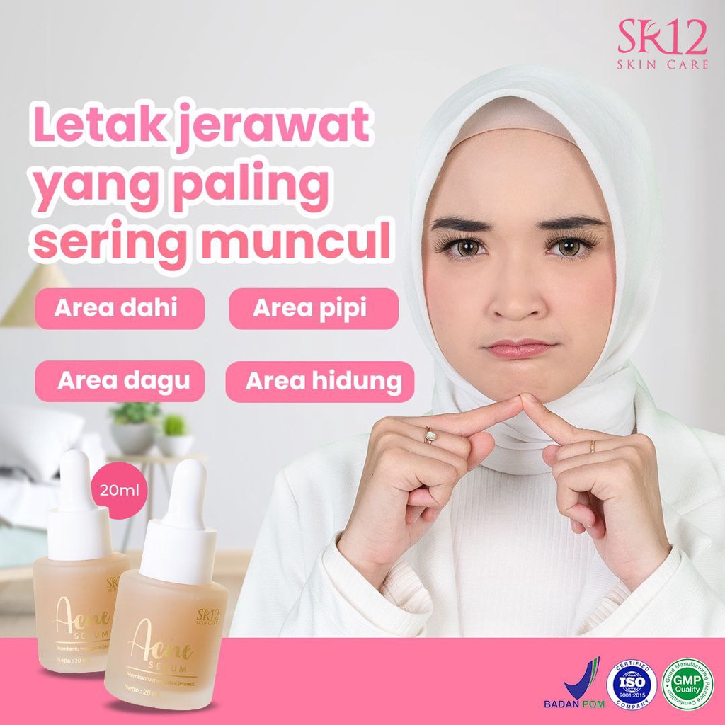 Acne Serum Wajah SR12 Penghilang Jerawat Bruntusan Komedo Berminyak Original BPOM 20ml