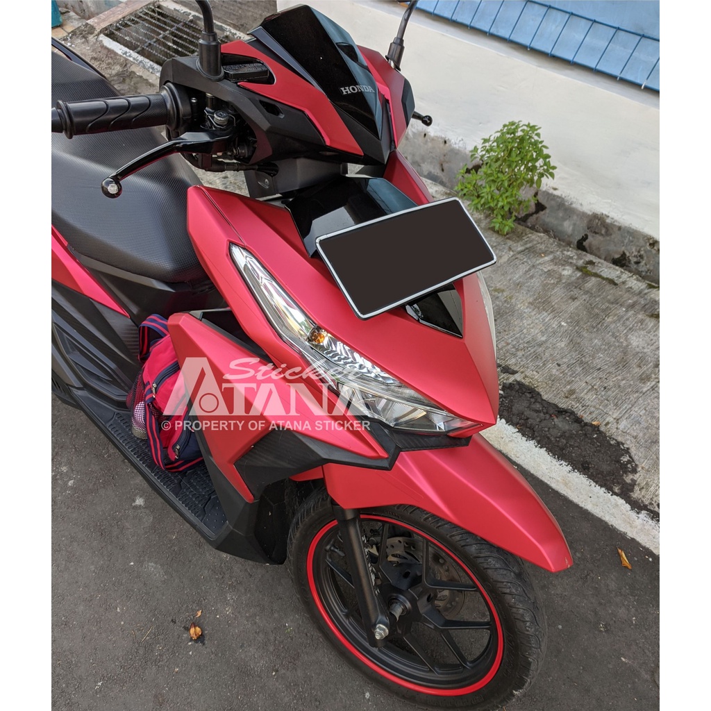 Skotlet Merah Metalik Doff Scotlet Red Satin Tua Muda Stiker Majestic Deluxe Matte Sticker Chrome Dop Kasar Decal Vinyl Meteran Roll Sepeda Motor Matic Mobil Scotlite Body Scotlight Nyala Dekorasi Kaca Background Aquarium Lantai Tiang Aksesoris PCX NMAX