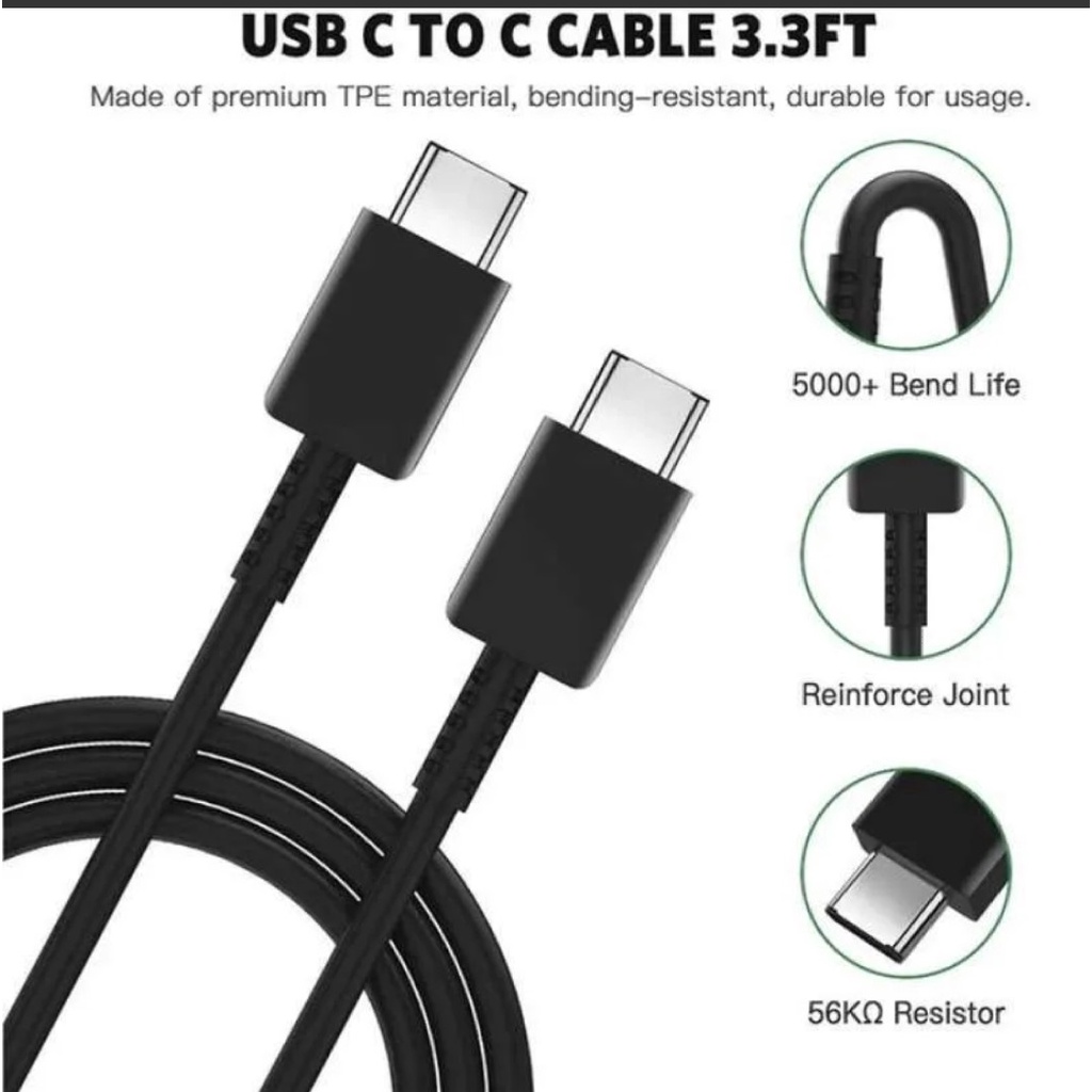 CHARGER SAMSUNG FAST CHARGING TYPE C TO C ORIGINAL