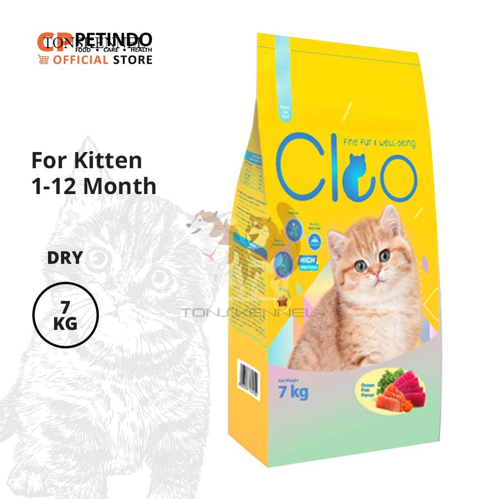 Cleo Cat Food Kitten Ocean Fish 7Kg 7 Kg Makanan Kering Anak Kucing Dewasa Anakan Meo Me-o Adult Tuna Seafood Salmon Persian