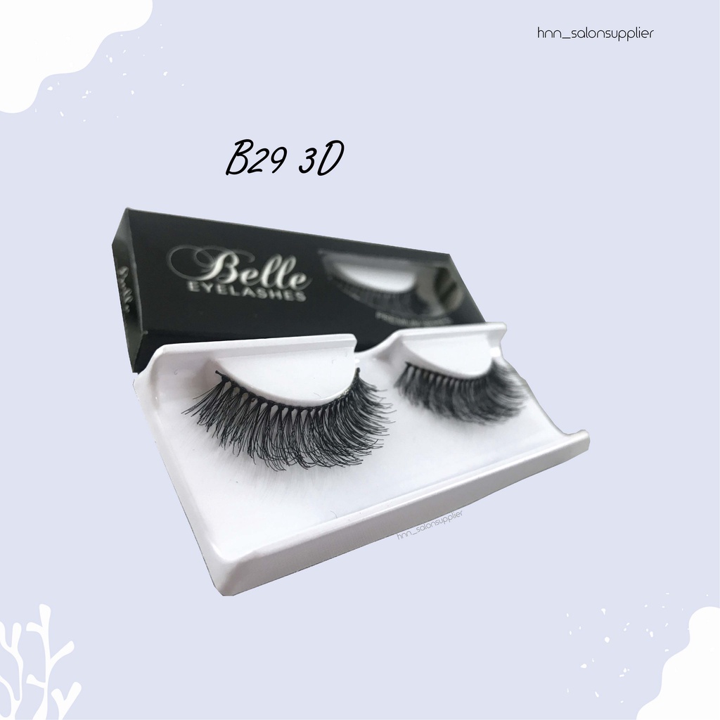 Bulu Mata Palsu Handmade B29 3D Fake Eyelash Eye Lashes Lash Artifivial Belle Eyelashes