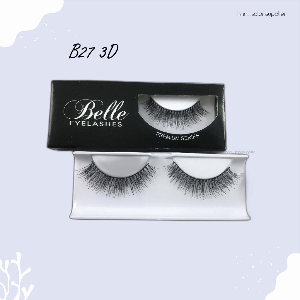 B27 3D Bulu Mata Palsu Handmade Fake Eyelash Eye Lashes Lash Artifivial Belle Eyelashes