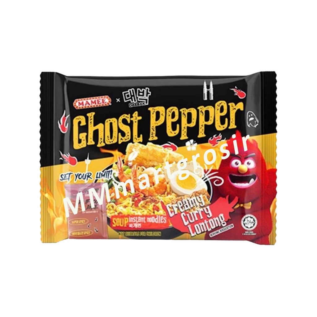 Mamee x Daebak / Ghost Pepper Noodle / Mie Instan Ghost Pepper / Mie Pedas