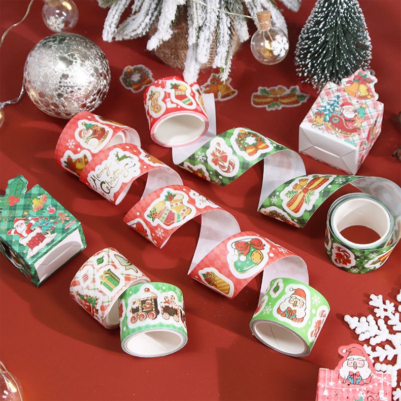 

Merry Christmas Roll Deco Stickers