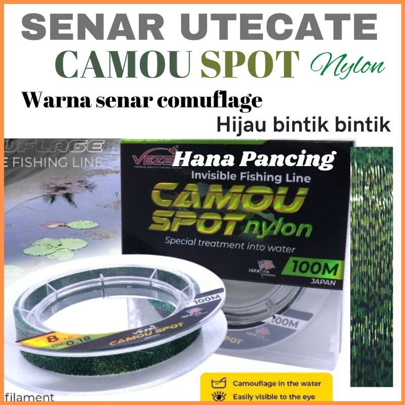 senar pancing vezel  comou spot nylon