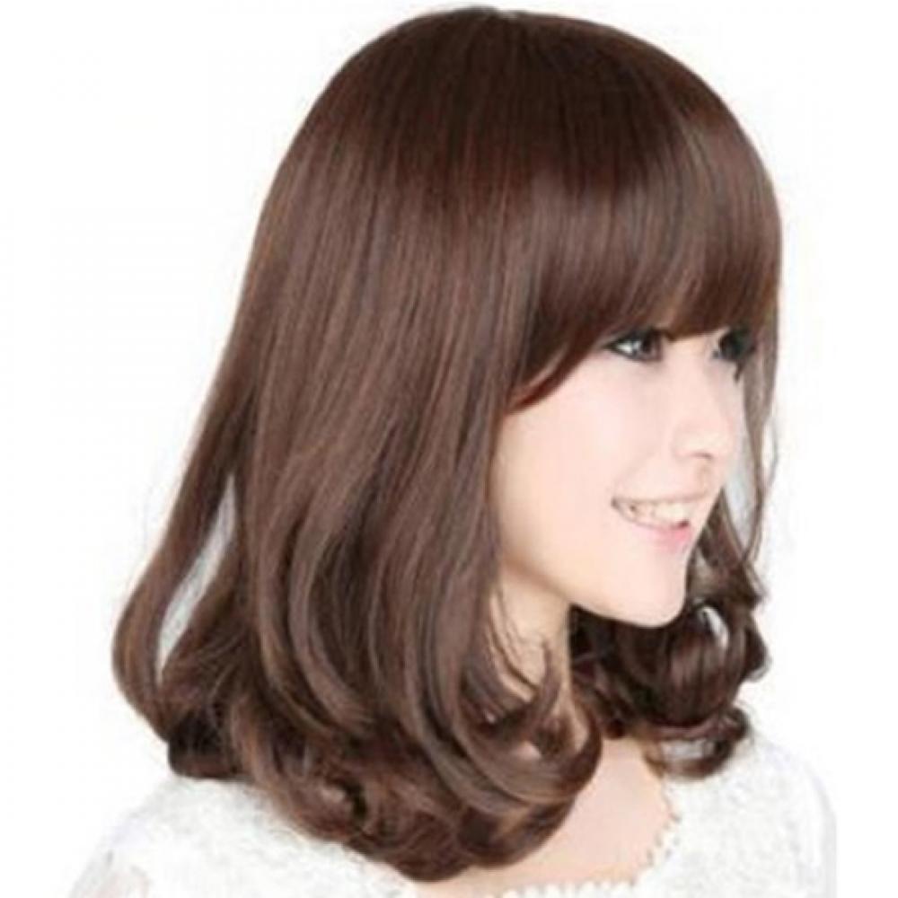 Wig Rambut Wanita Pendek Bahan Sintetis / WIG Bob / Wig Poni Pendek / Rambut Palsu Bob Murah / Wig Bob Curly Model Poni C4