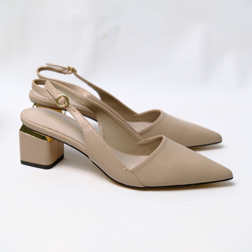 SEPATU KERJA WANITA BRANDED IMPORT CKS130 SLINGBACK HEELS PREMIUM