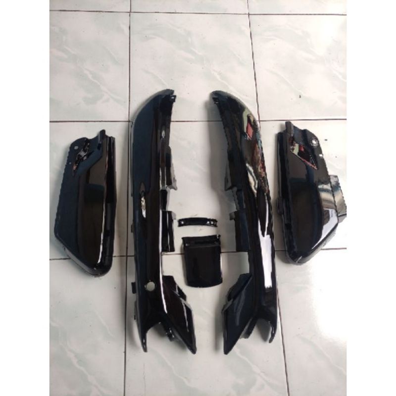 Paket Hemat BodyCover Body Box Aki Bok Aki Panel Dasi Honda Astrea Grand Sabit Hitam Polos