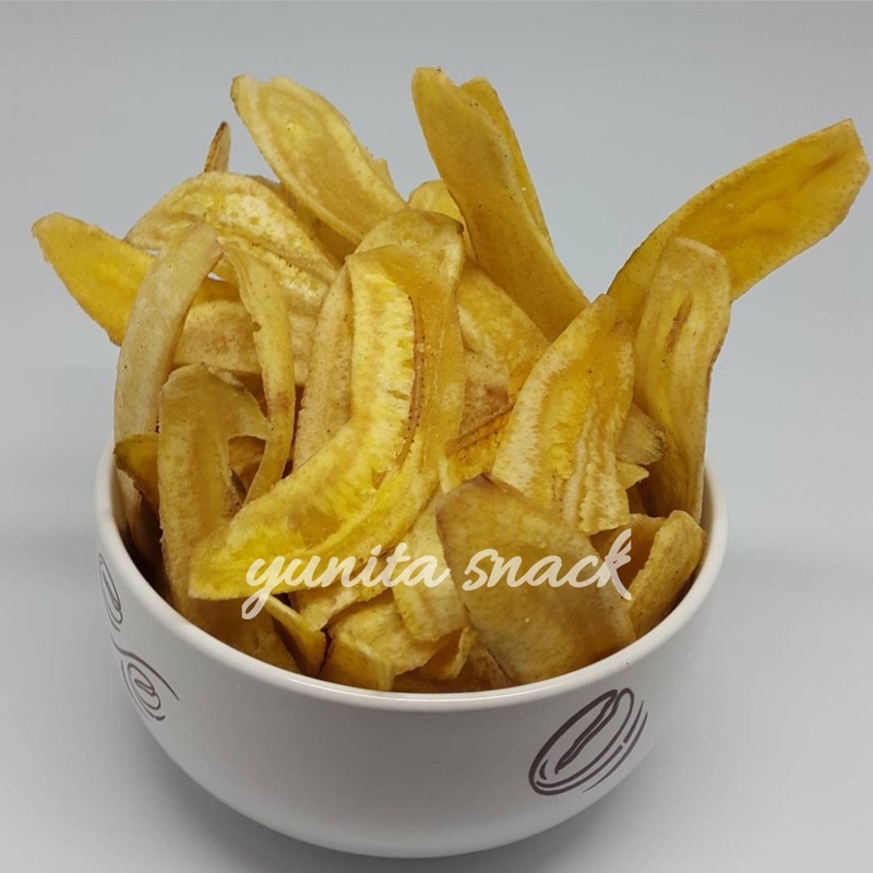 Keripik pisang asin gurih 250gram