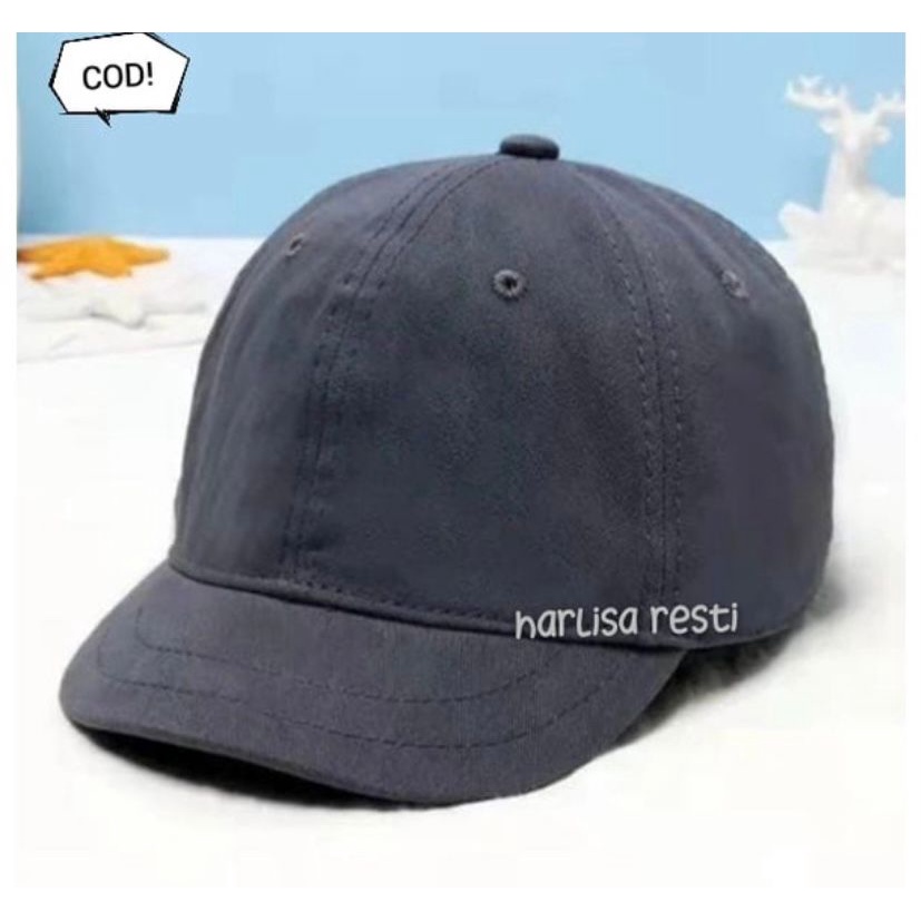 TOPI BASEBALL POLOS PET PENDEK PRIA WANITA/TOPI TERLARIS KEKINIAN KOREAN