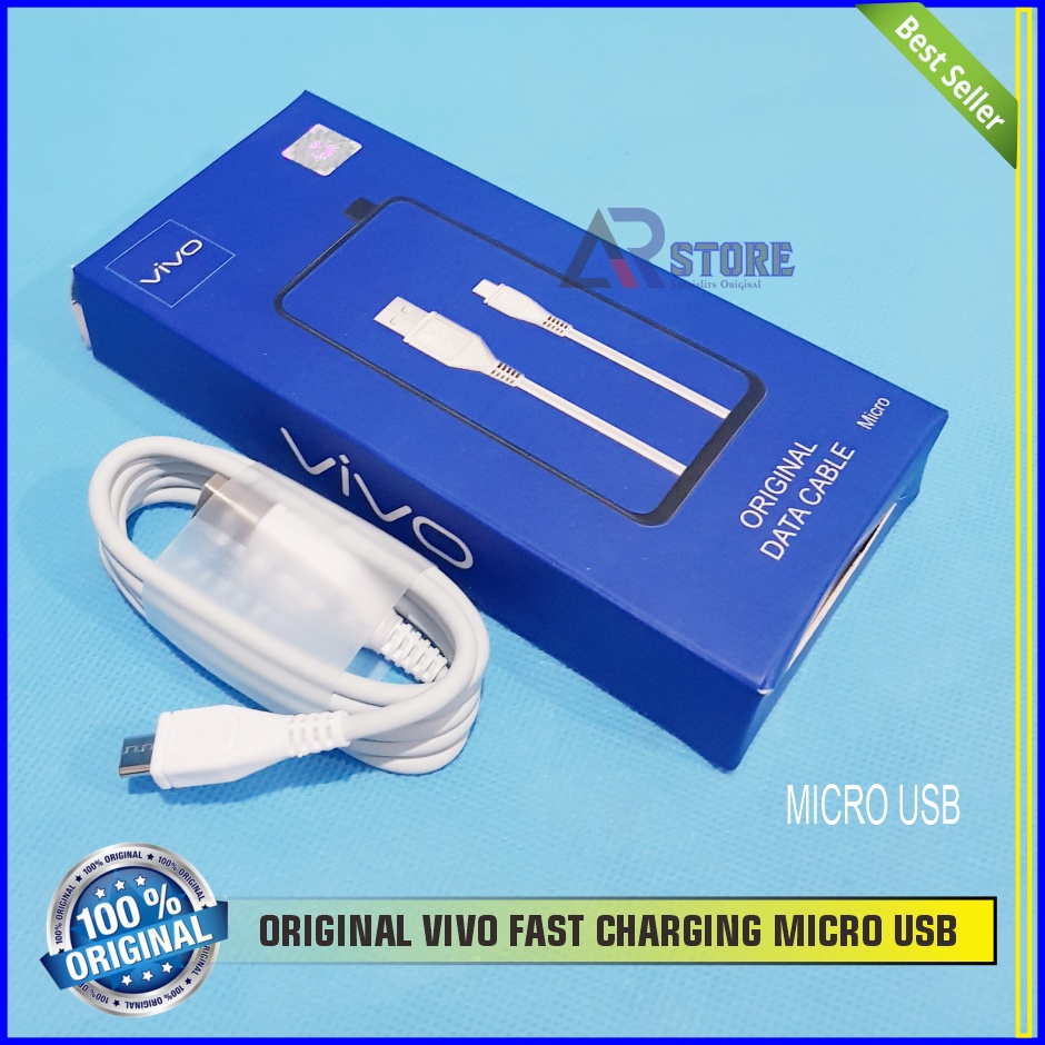 Kabel Data Vivo Y20 Y20s ORIGINAL 100% Fast Charging Micro USB