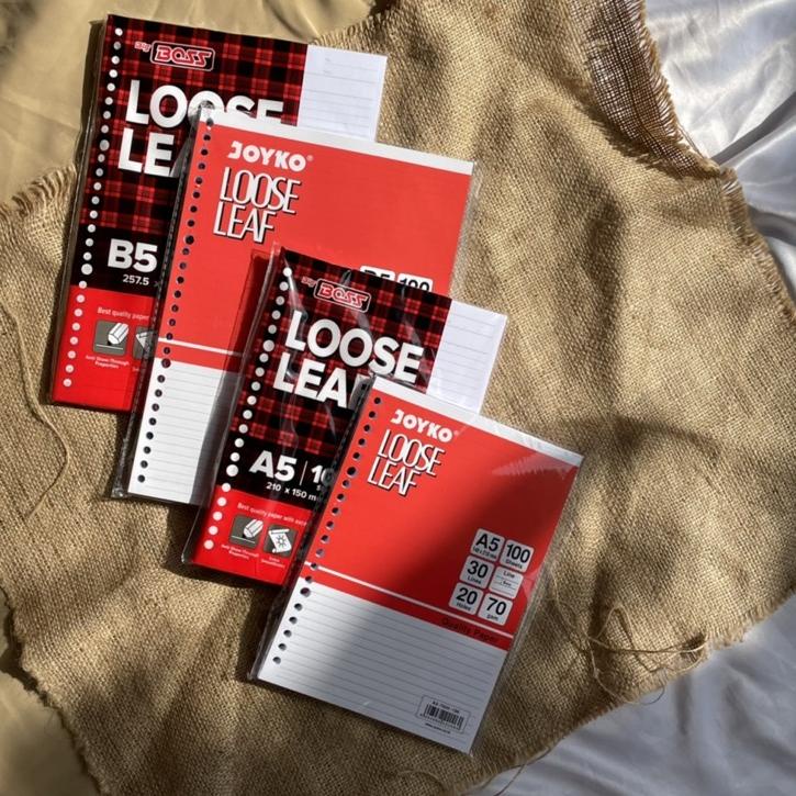 

HOT PRODUCT Loose Leaf Joyko 100 Lembar / Loose Leaf Big Boss 100 Lembar / Isi Binder Bergaris / Isi Binder Garis ✯ 872