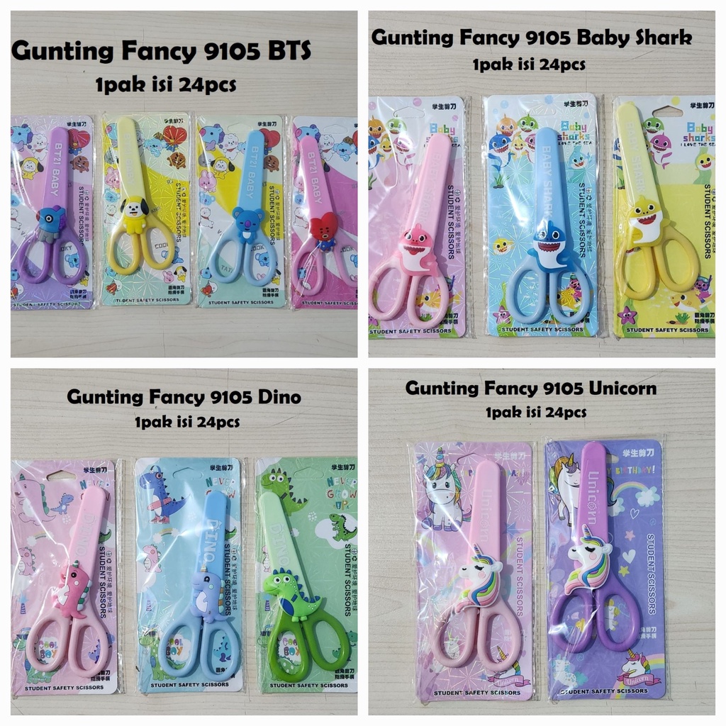 

Gunting Fancy Karakter Unicorn/ Animals/ POLOS MIX WARNA/ BABY SHARK