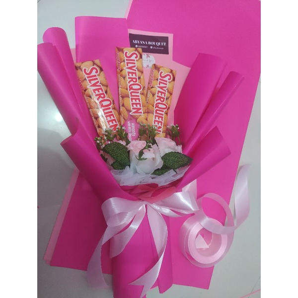 buket coklat bouquet silverqueen hadiah ulang tahun hadiah wisuda