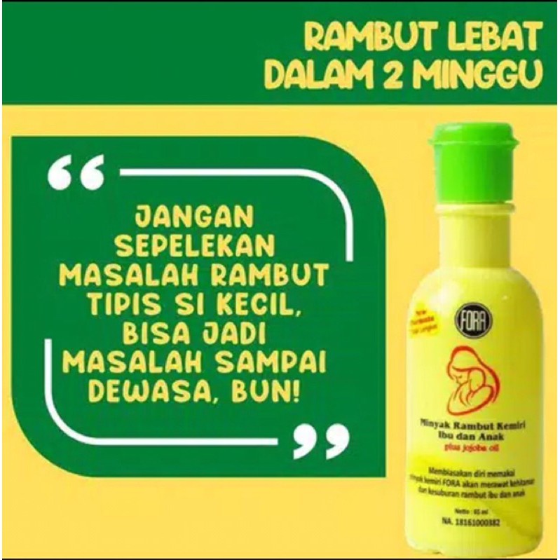 FORA 65ml (minyak kemiri plus jojoba oil)