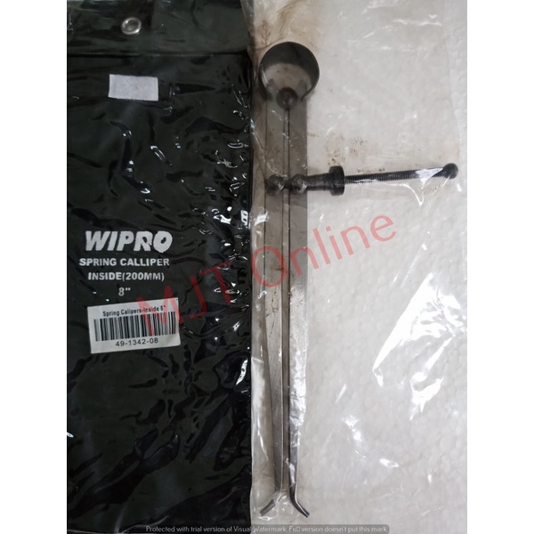 Jangka Setelan Bubut Dalam Spring Caliper Inside 8" 8inch WIPRO