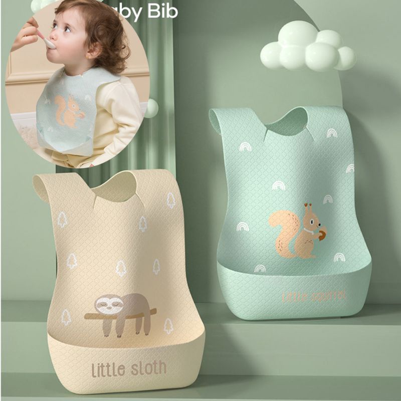 BIANCA - Bibs Bayi Disposable / Bibs Sekali Pakai 1 Pack isi 20pc ANIMAL SERIES