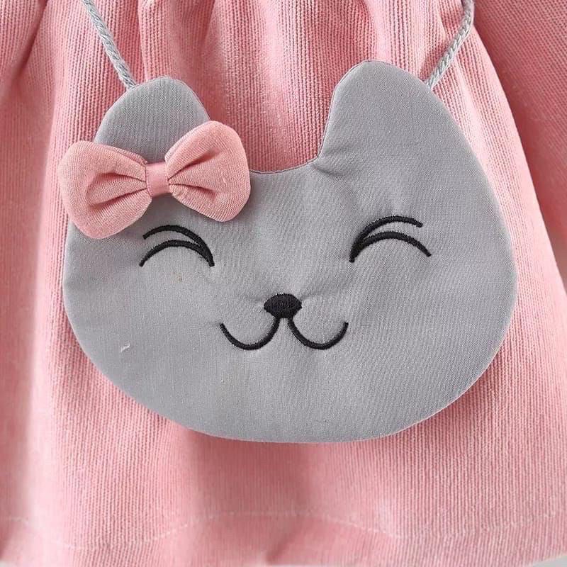 Korean Baby Dress + Sling Bag | Dress Anak Bayi Gratis Tas Slempang
