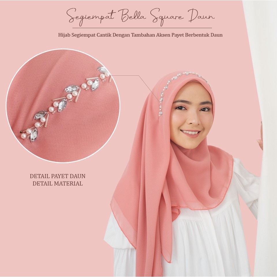 Helen_Shop86 Jilbab Segiempat Bella Payet 110x110 Kerudung Segi Empat Lasercut Mutiara Policotton Premium Krudung Bando Hijab Bella Square Payet