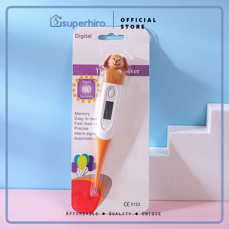 Termometer Digital Karakter Baby Thermometer Ujung Lentur Bayi Anak