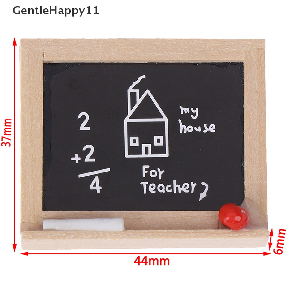 Gentlehappy 1Pc Papan Tulis Mini Model Miniatur Rumah Boneka 1: 12aksesoris Kamar Anak DIY  Id