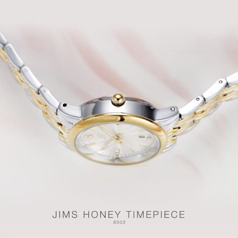 JIMS HONEY 6003 JAM TANGAN COUPLE ANTI AIR (FREE BOX KAYU EXCLUSIVE)