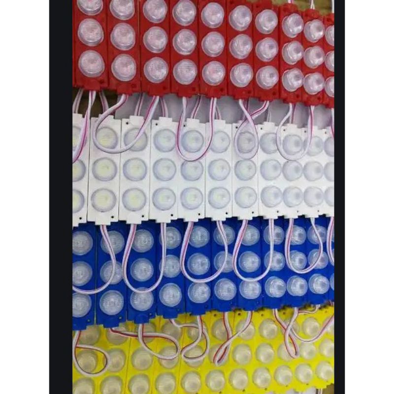 LAMPU LED MODUL 3MATA SMD 2835 3030 24VOLT  WATERPROOF 3 MATA 24 V 24 VOLT VARIASI