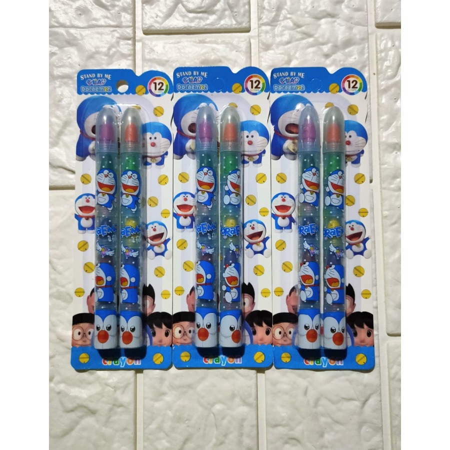 BENSIA CRAYON Stacking Crayon Susun 12 Warna Karakter Kartun - TSUM