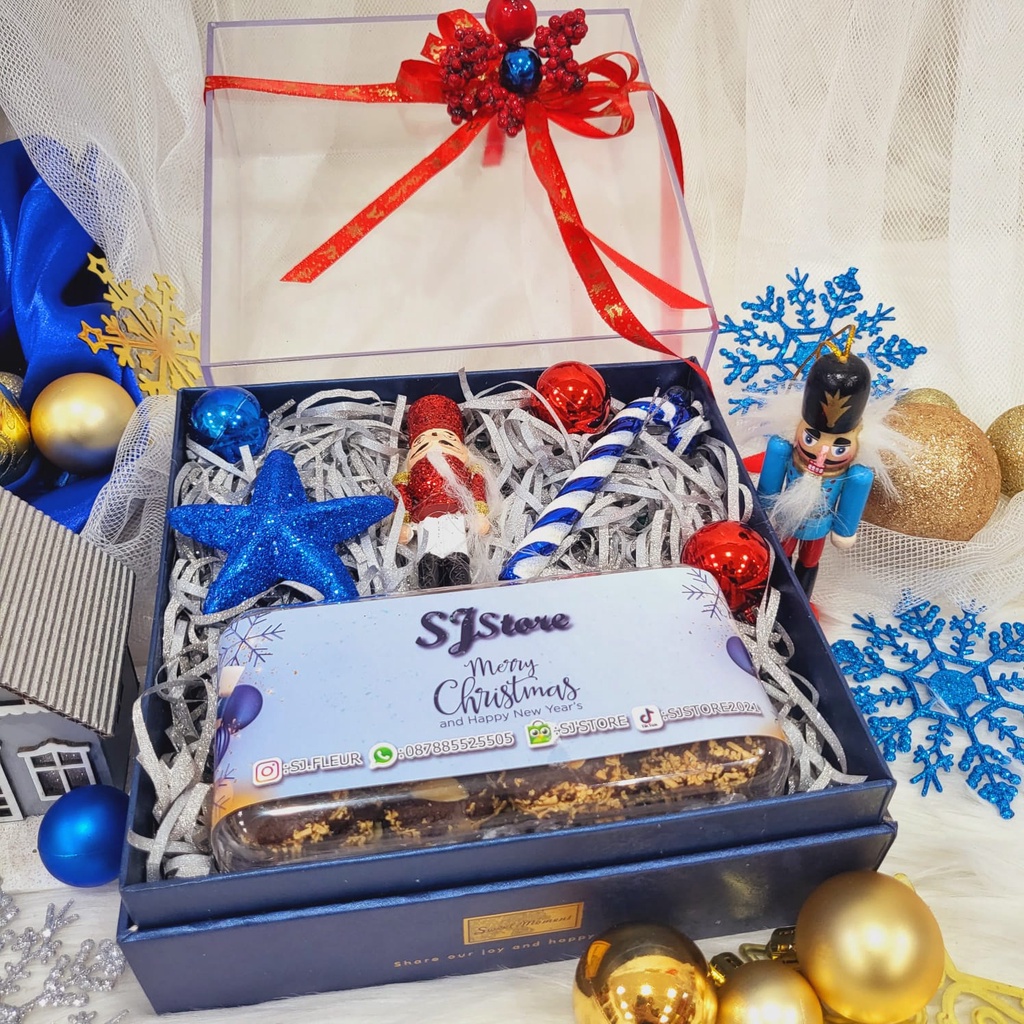 

Paket Dekorasi Hampers Natal Christmas Parcel Hadiah Kue Kering 306