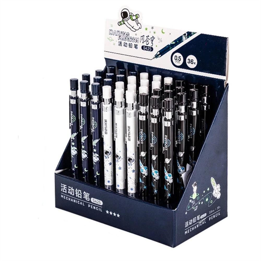 Lanfy Pensil Mekanik Otomatis 0.5mm Bentuk Astronot Untuk Stationery Sekolah