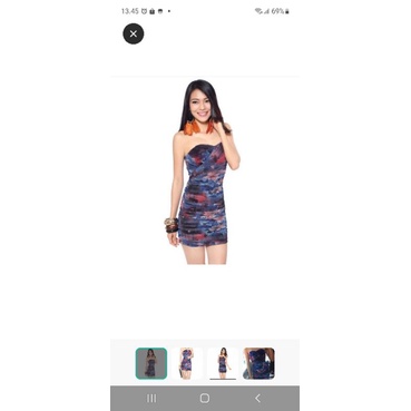 dress bodycon tube serut love bonito