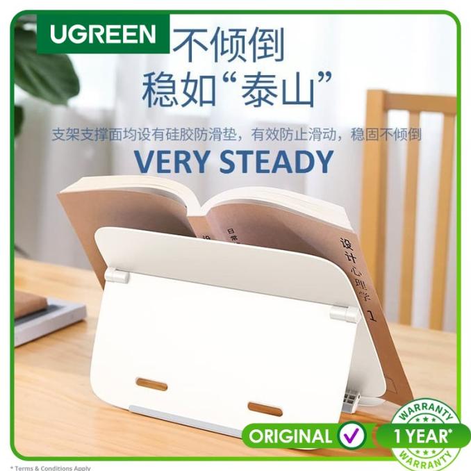 Ugreen Dekstop Book Stand / Book Reading Stand White -70587