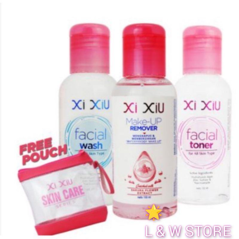 XI XIU FACE SKINCARE - REMOVER MICELLAR TONER FACIAL WASH PAKET SERIES