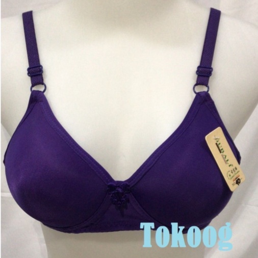 BH A5 BRA BUSA TANPA KAWAT KAIT 2 size 34 36 38 40 model lingcao murah bisa pilih warna polos