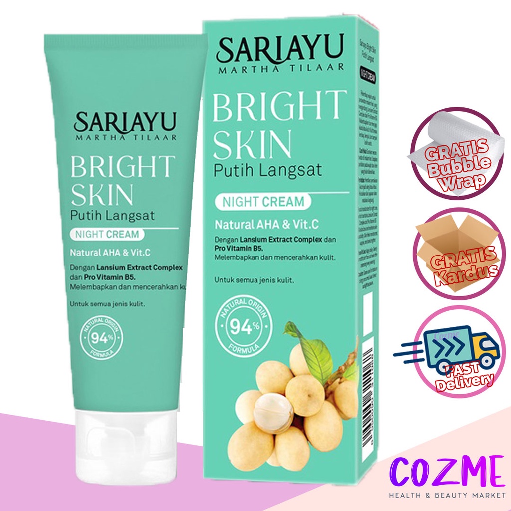 SARIAYU Putih Langsat Night Cream 20mL