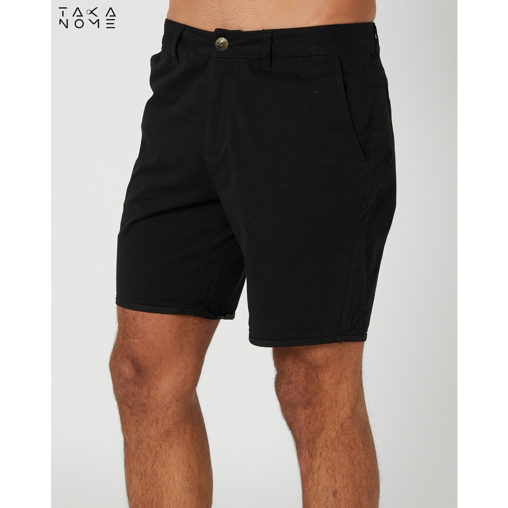 Chino Stretch Shorts Pants Pria Celana Pendek Pria Takanome - Black