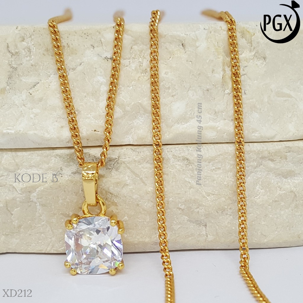 PGX Kalung Wanita Xuping Perhiasan Lapis Emas Aksesoris Fashion Premium - XD212