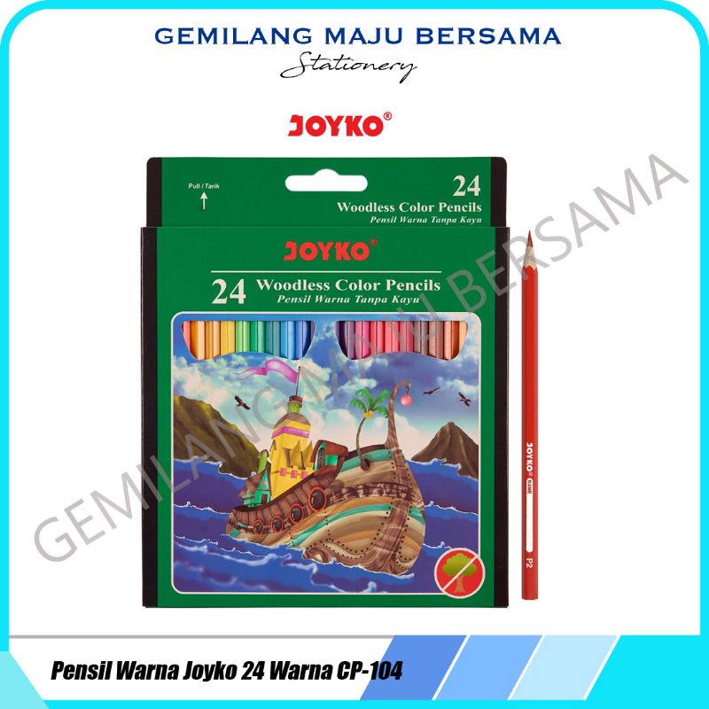 

Pensil Warna Joyko CP-104 (24 warna)