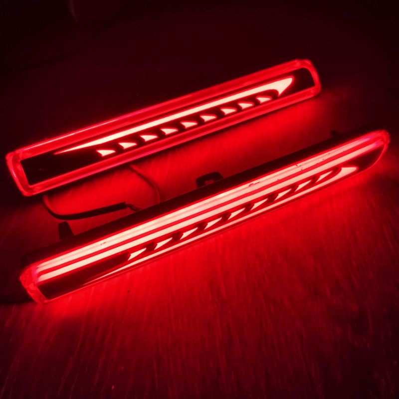 reflektor lampu mata kucing bumper belakang lampu semua tipe toyota agya /ayla 2013 sampai 2023 2022 2021 2020 2019 2018 2017 2016 2015 2014 gr sport / wigo / luxio lampu running sen sein
