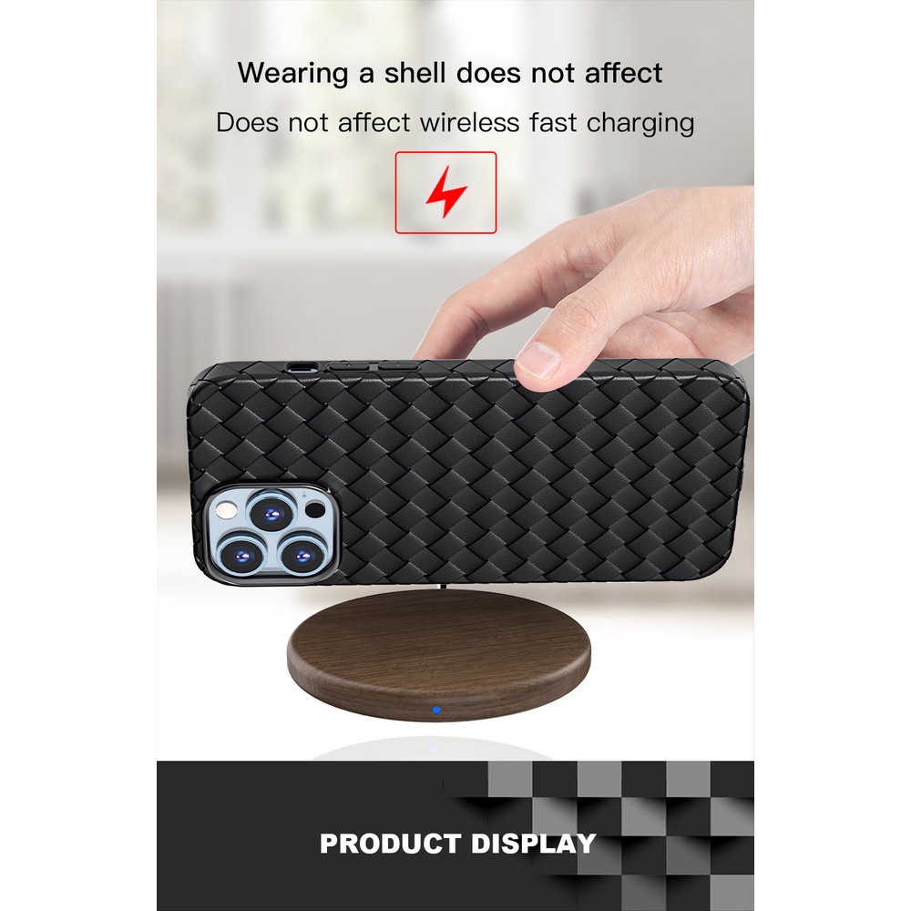 Woven weaving IPHONE 12 13 14 PRO MAX 12 13 mini X XR XS MAX 7 8 se2 se3 14 plus case casing cover anyaman