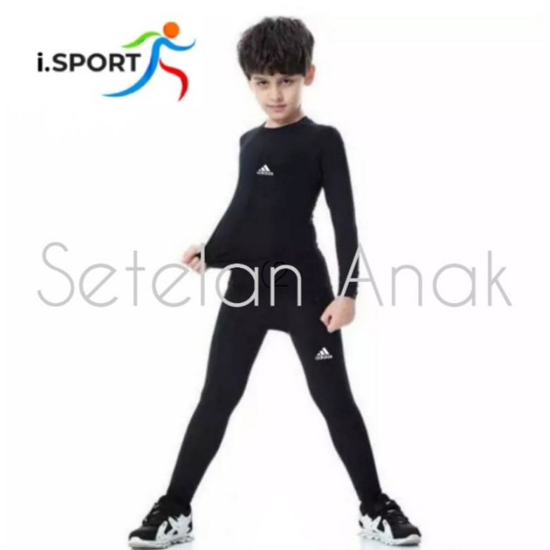 [2pcs] Manset Panjang &amp; Legging Panjang