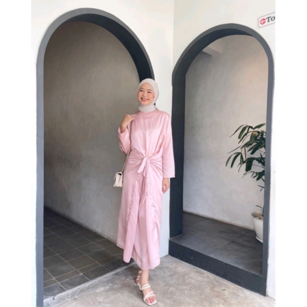 Blouse one set rok lilit + jilbab ceruty baby doll