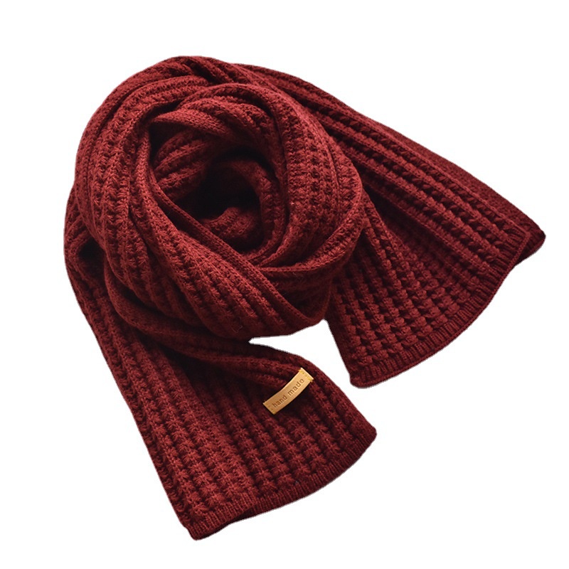 Syal Rajutan Wool Tebal Ala Korea/ Fashion Winter Autumn Musim Dingin