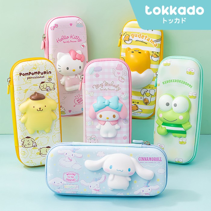 

Tepak Tokkado Sanrio Squishy Pencil Case Original Kotak Pensil Anak Lucu