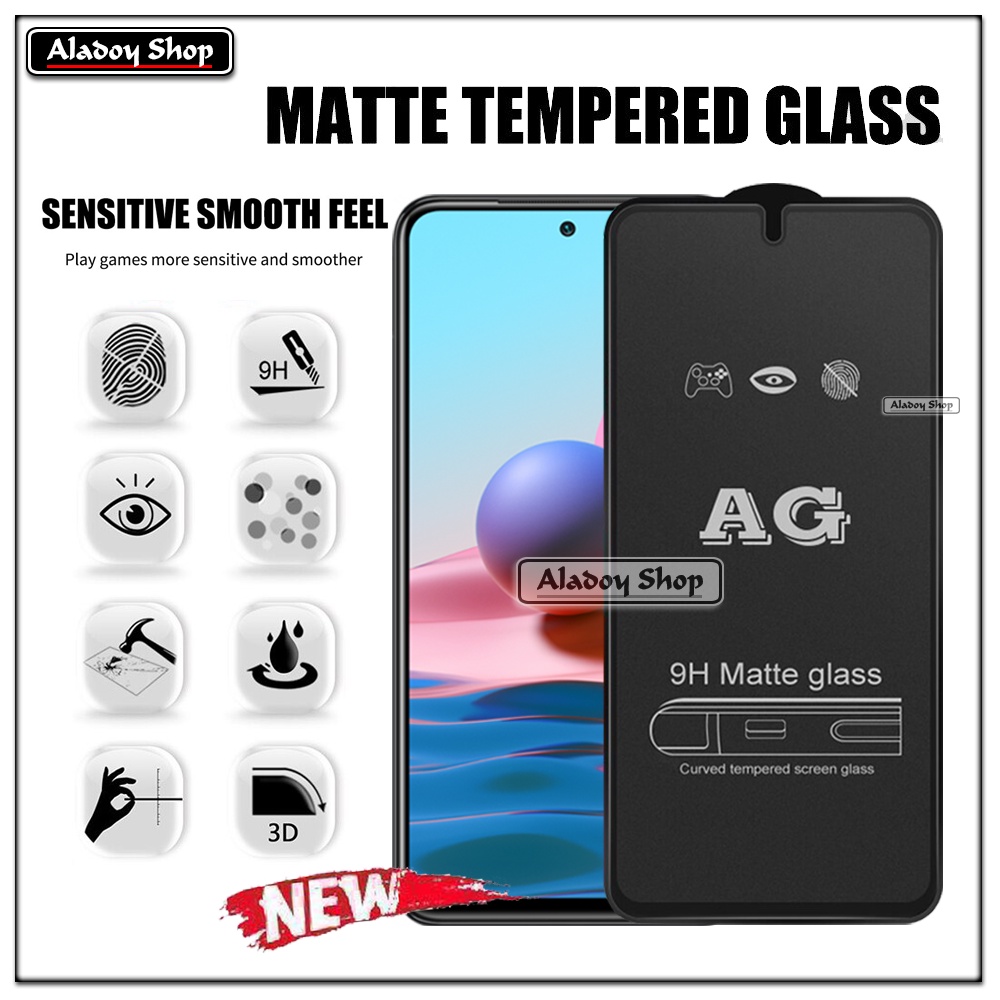 Xiaomi Redmi Note 10/10S PAKET 2IN1 Tempered Glass Matte Anti Glare Full Layar dan Tempered Glass Kamera