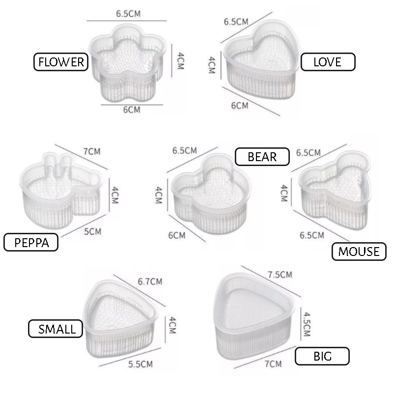 Gelasa Alat Cetak Nasi Bento Sushi Onigiri Anti Lengket