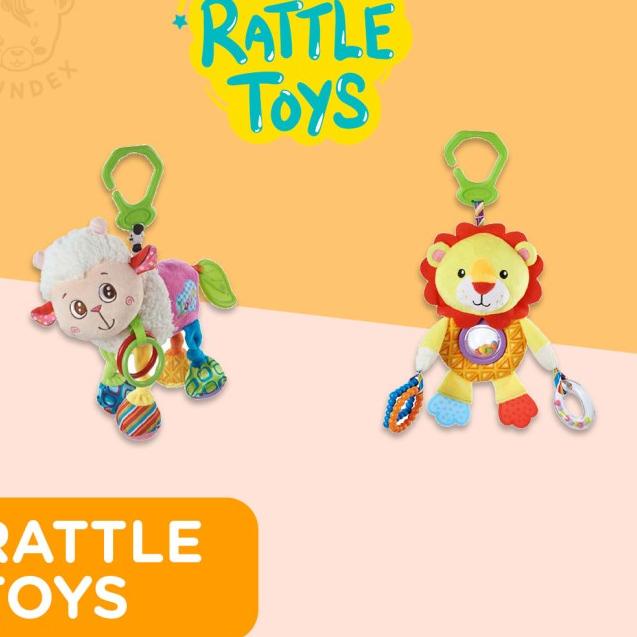IMUNDEX boneka multifungsi / Teether gigitan / rattle / Kerincingan - Felix Frog