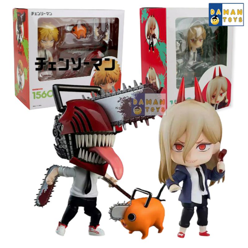 Figure Chainsaw man Denji Power Makima Pochita Nendoroid Anime Pajangan