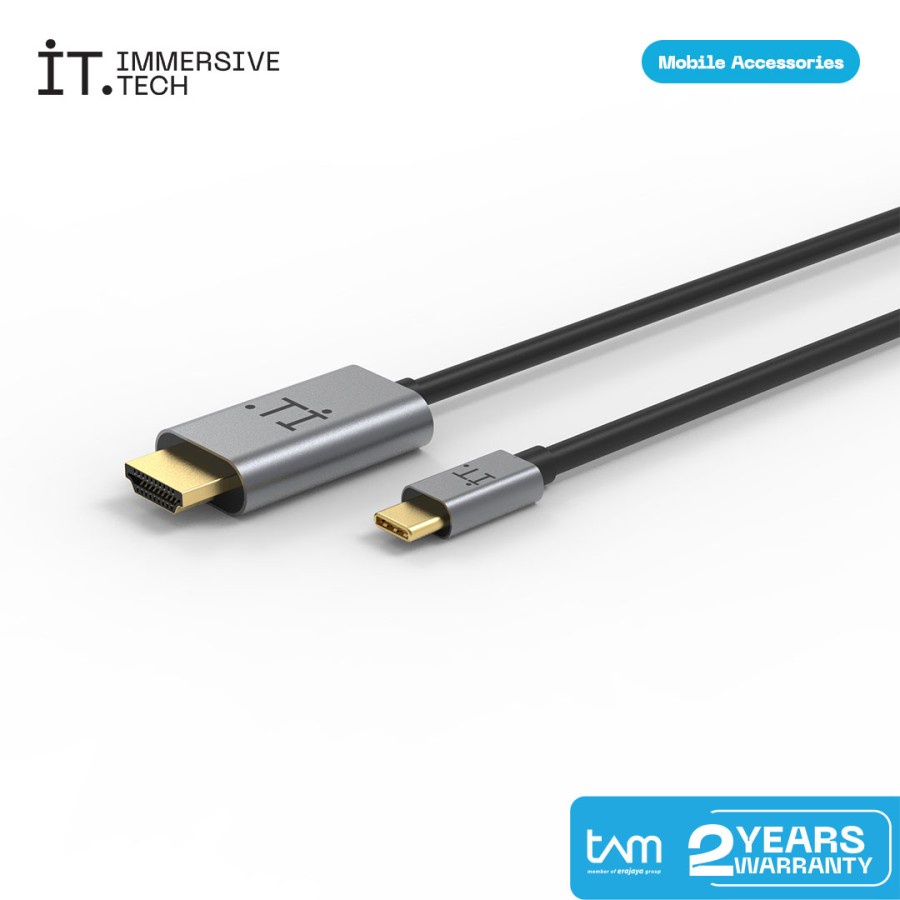 IT Power Connector USB C to HDMI Cable 3M – Black